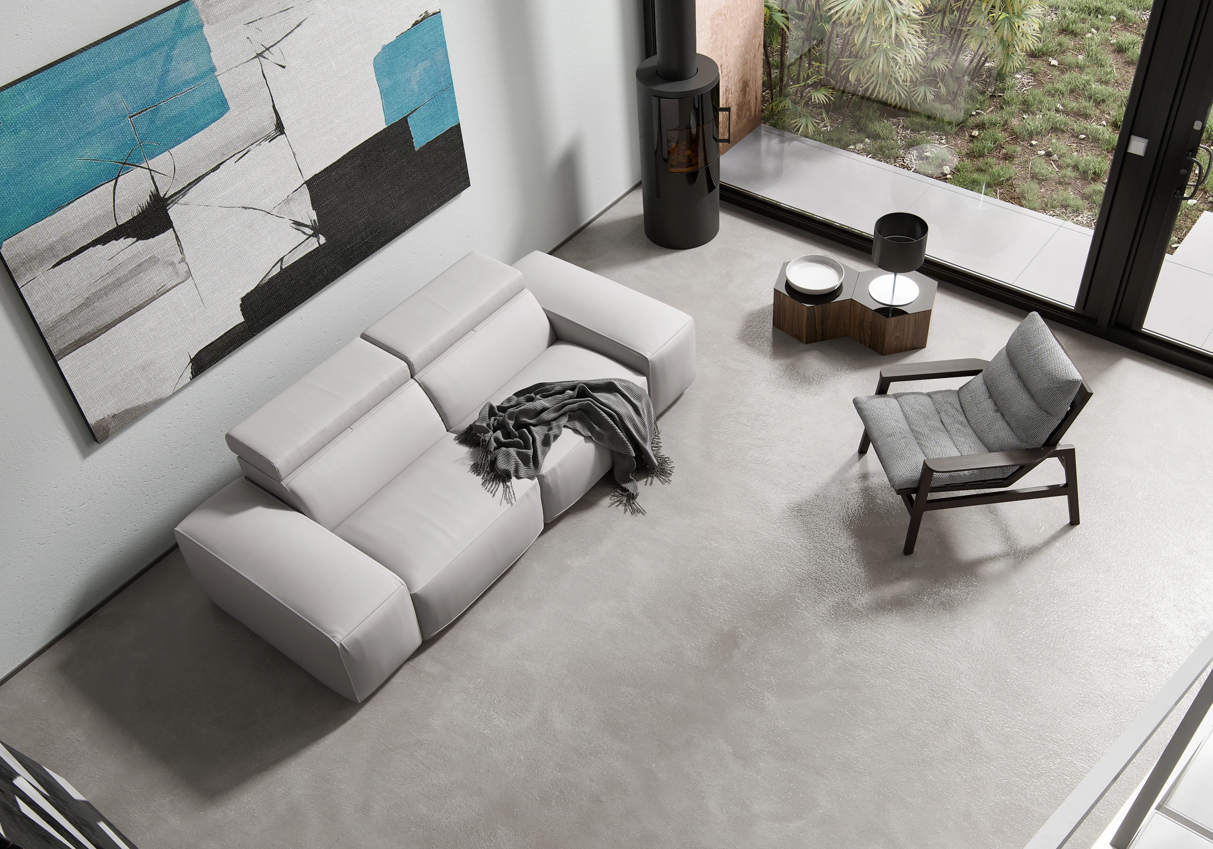 Holland Modular Sofa - Set 01 (Vapor Leather)